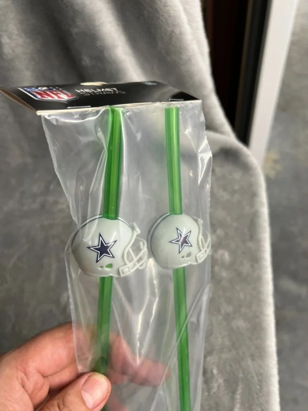4pk Dallas Cowboys Party Straws Helmet 12